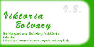 viktoria bolvary business card